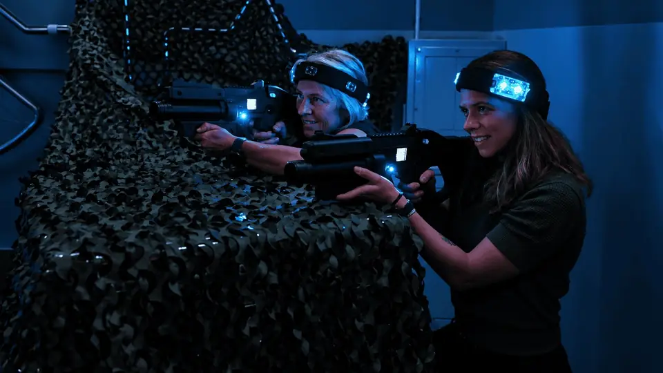 Partie de laser game chez Aerokart
